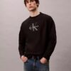 Premium Terry Monogram Logo Relaxed Sweatshirt Premium Terry Monogram Logo Relaxed Sweatshirt