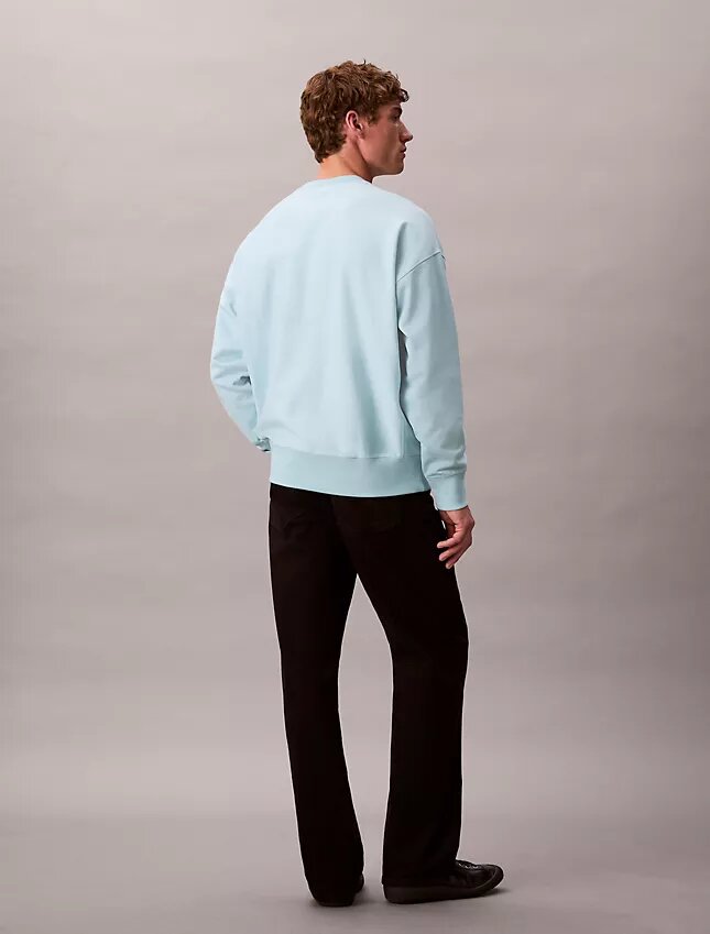 Premium Terry Monogram Logo Relaxed Sweatshirt Premium Terry Monogram Logo Relaxed Sweatshirt