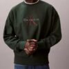 Premium Terry Monogram Logo Relaxed Sweatshirt Premium Terry Monogram Logo Relaxed Sweatshirt