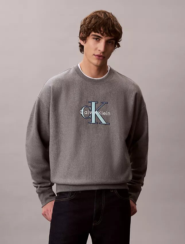 Premium Terry Monologo Relaxed Sweatshirt Premium Terry Monologo Relaxed Sweatshirt