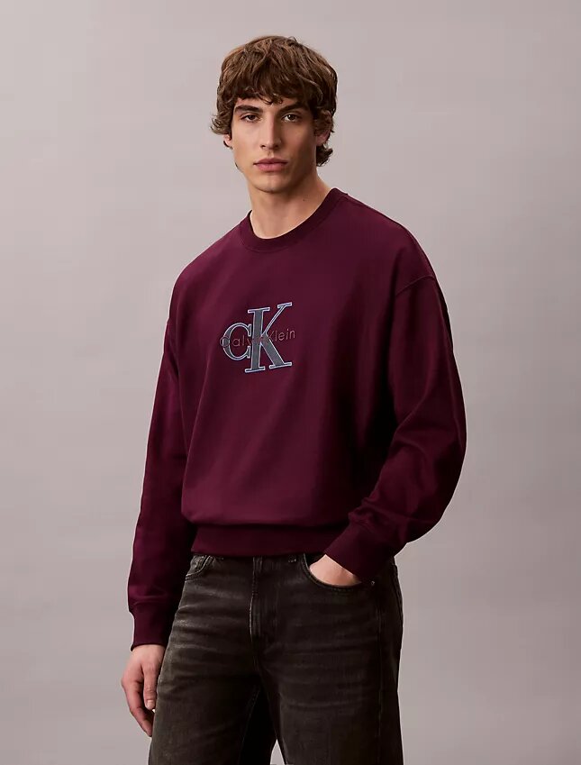 Premium Terry Monologo Relaxed Sweatshirt Premium Terry Monologo Relaxed Sweatshirt