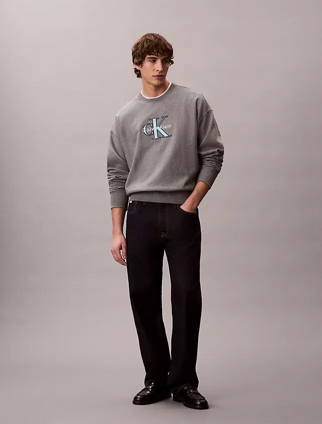 Premium Terry Monologo Relaxed Sweatshirt Premium Terry Monologo Relaxed Sweatshirt