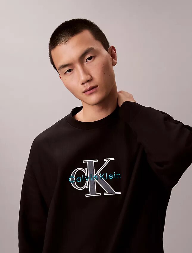 Premium Terry Monologo Relaxed Sweatshirt Premium Terry Monologo Relaxed Sweatshirt