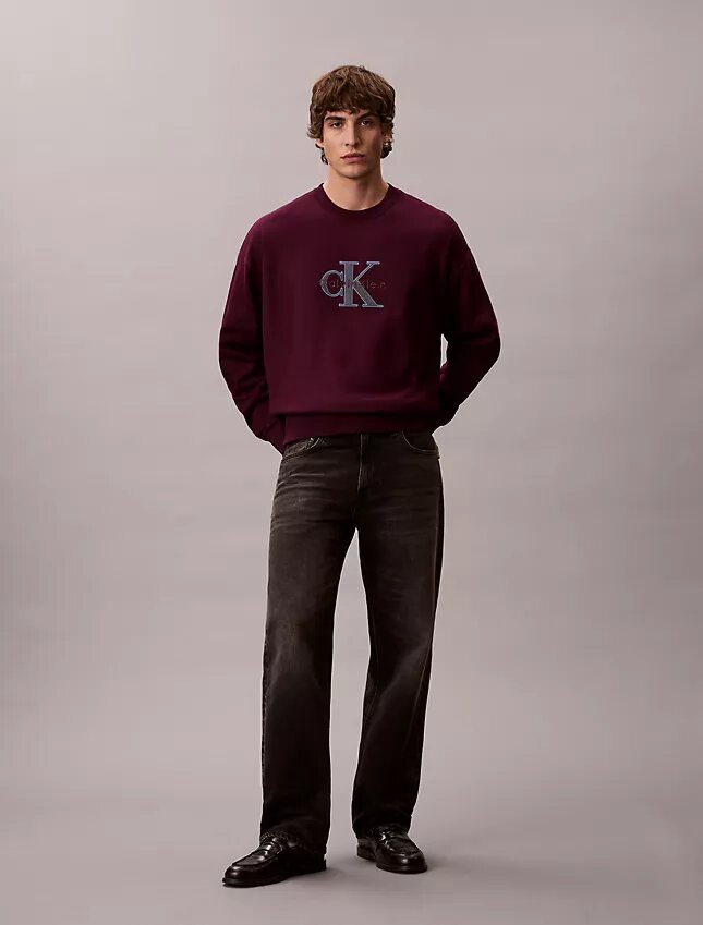 Premium Terry Monologo Relaxed Sweatshirt Premium Terry Monologo Relaxed Sweatshirt