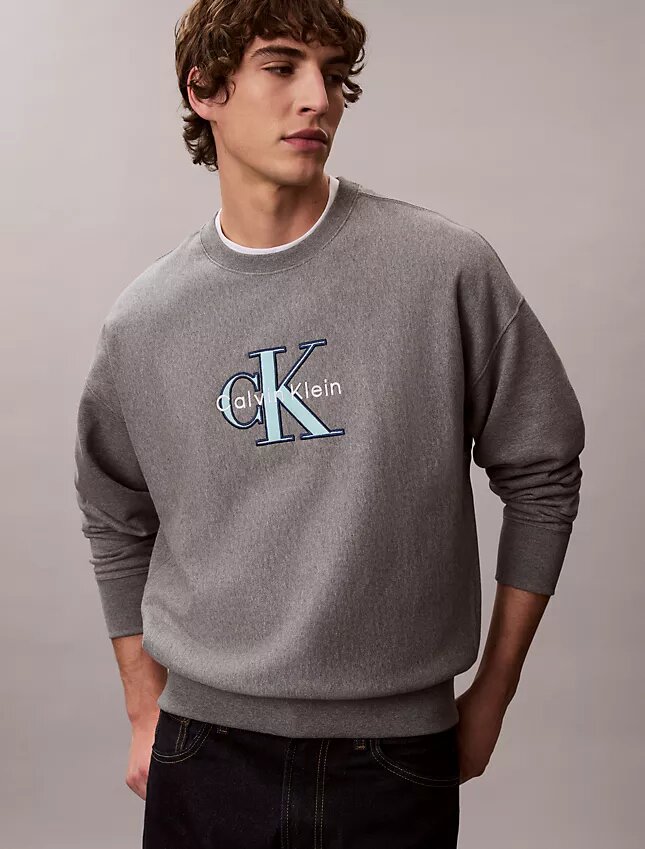 Premium Terry Monologo Relaxed Sweatshirt Premium Terry Monologo Relaxed Sweatshirt