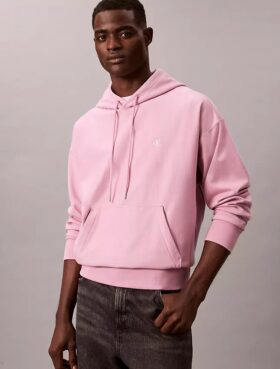 Premium Terry Relaxed Monogram Fleece Hoodie