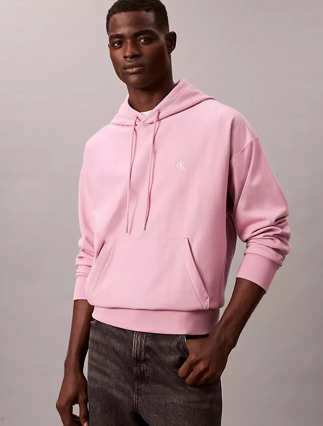 Premium Terry Relaxed Monogram Fleece Hoodie Premium Terry Relaxed Monogram Fleece Hoodie