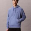 Premium Terry Relaxed Monogram Fleece Hoodie