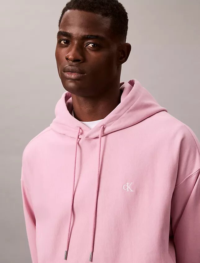 Premium Terry Relaxed Monogram Fleece Hoodie Premium Terry Relaxed Monogram Fleece Hoodie