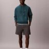 Premium Terry Relaxed Monogram Fleece Hoodie