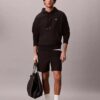 Premium Terry Relaxed Monogram Fleece Hoodie