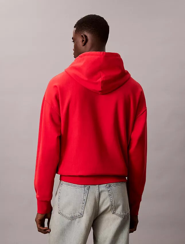 Premium Terry Relaxed Monogram Fleece Hoodie Premium Terry Relaxed Monogram Fleece Hoodie