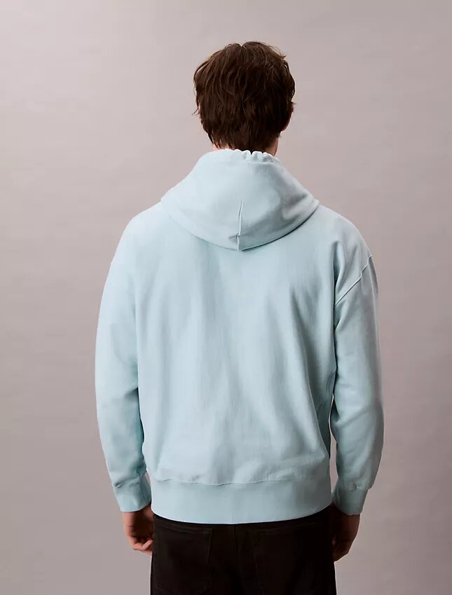Premium Terry Relaxed Monogram Fleece Hoodie Premium Terry Relaxed Monogram Fleece Hoodie