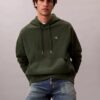 Premium Terry Relaxed Monogram Fleece Hoodie