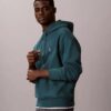 Premium Terry Relaxed Monogram Fleece Hoodie