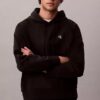 Premium Terry Relaxed Monogram Fleece Hoodie