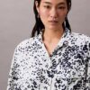 Printed Relaxed Utility Button-Down Shirt Printed Relaxed Utility Button-Down Shirt