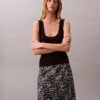 Printed Satin Midi Skirt Printed Satin Midi Skirt