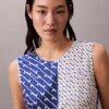 Printed Viscose Twill Midi Dress