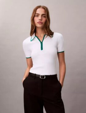 Quarter Zip Classic Polo Shirt