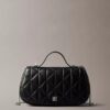 Quilted Emblem Logo Handle Chain Bag Quilted Emblem Logo Handle Chain Bag