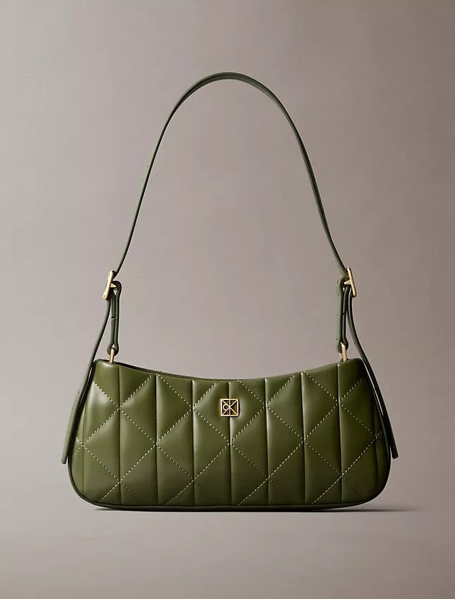 Quilted Emblem Logo Small Shoulder Bag Quilted Emblem Logo Small Shoulder Bag