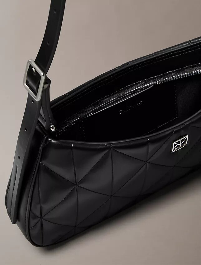 Quilted Emblem Logo Small Shoulder Bag Quilted Emblem Logo Small Shoulder Bag