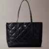 Quilted Emblem Logo Small Tote Bag Quilted Emblem Logo Small Tote Bag