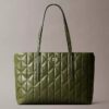 Quilted Emblem Logo Small Tote Bag Quilted Emblem Logo Small Tote Bag