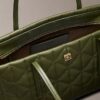 Quilted Emblem Logo Small Tote Bag Quilted Emblem Logo Small Tote Bag