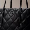 Quilted Emblem Logo Small Tote Bag Quilted Emblem Logo Small Tote Bag