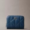 Quilted Emblem Logo Zip Flap Wallet Quilted Emblem Logo Zip Flap Wallet