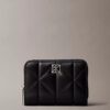 Quilted Emblem Logo Zip Flap Wallet Quilted Emblem Logo Zip Flap Wallet