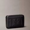 Quilted Emblem Logo Zip Flap Wallet Quilted Emblem Logo Zip Flap Wallet