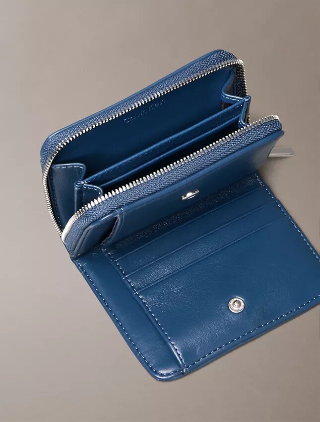 Quilted Emblem Logo Zip Flap Wallet Quilted Emblem Logo Zip Flap Wallet
