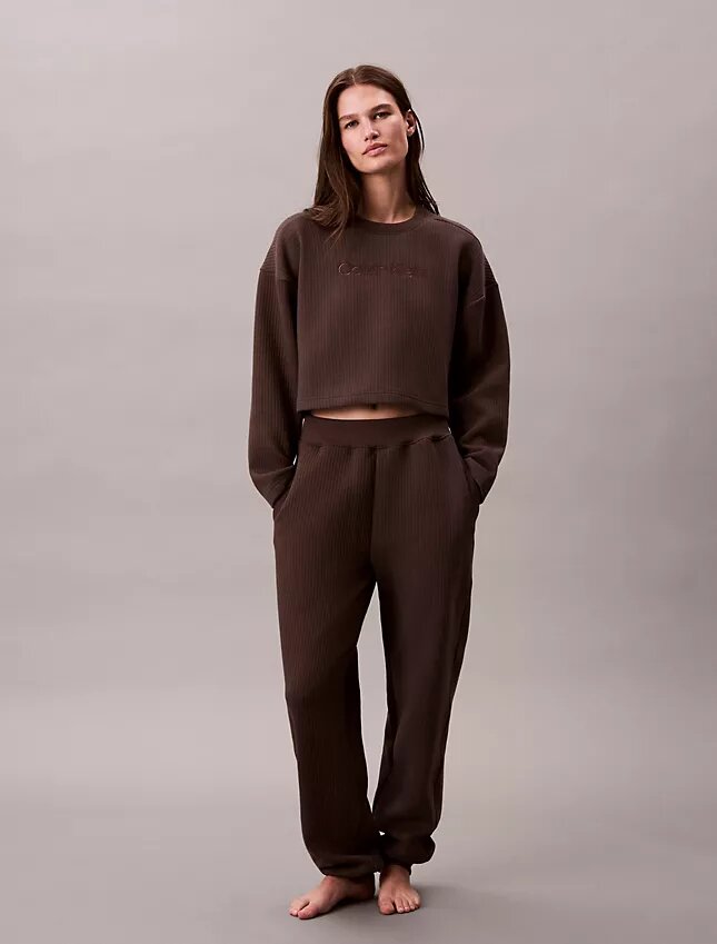 Quilted Fleece Sleep Sweatshirt Quilted Fleece Sleep Sweatshirt