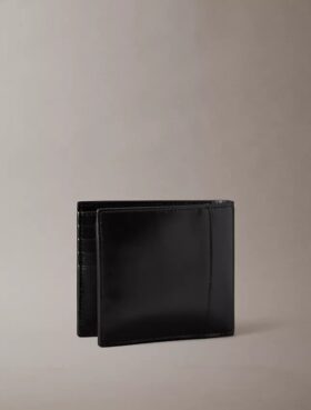 Raised Logo Bifold Wallet with Coin Pouch