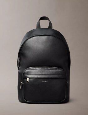 Raised Logo Round Backpack