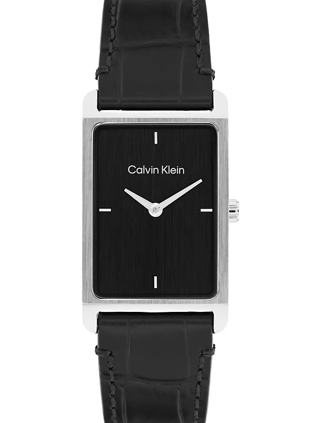 Rectangle Dial Leather Strap Watch Rectangle Dial Leather Strap Watch