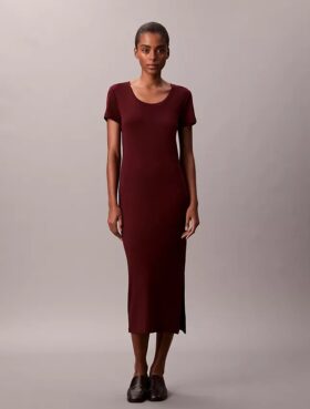 Refined Cotton Midi Dress