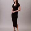 Refined Cotton Midi Dress