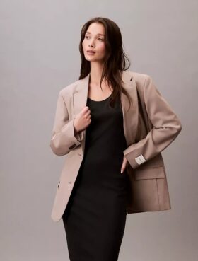 Refined Cotton Midi Dress