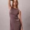 Refined Jersey Gathered Dress