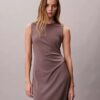 Refined Jersey Gathered Dress