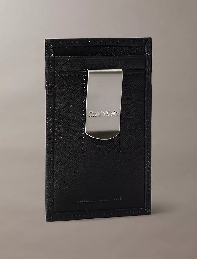 Refined Saffiano Card Case + Money Clip Refined Saffiano Card Case + Money Clip