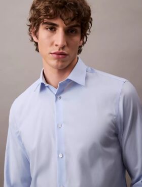Refined Slim Stretch Button-Down Shirt