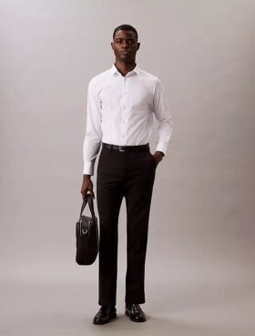 Refined Slim Stretch Button-Down Shirt