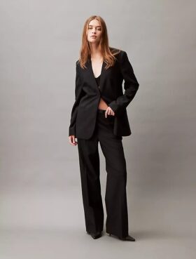 Refined Stretch Wide Leg Trouser Refined Stretch Wide Leg Trouser
