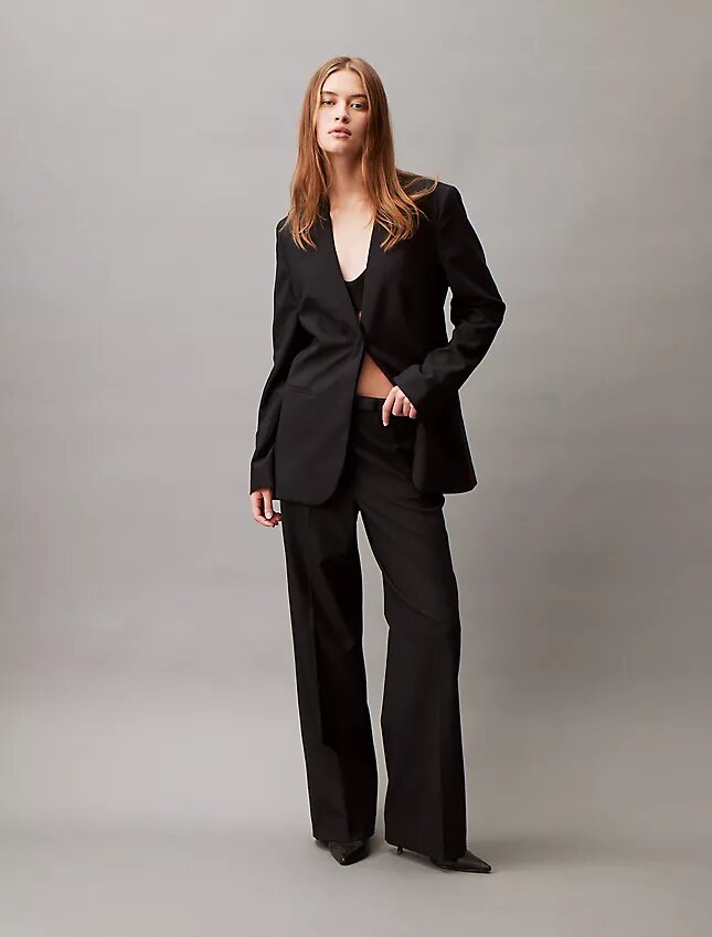 Refined Stretch Wide Leg Trouser Refined Stretch Wide Leg Trouser