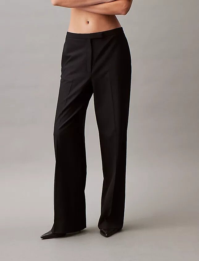 Refined Stretch Wide Leg Trouser Refined Stretch Wide Leg Trouser